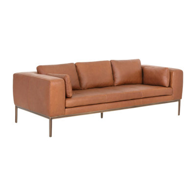 Burr Leather Sofa