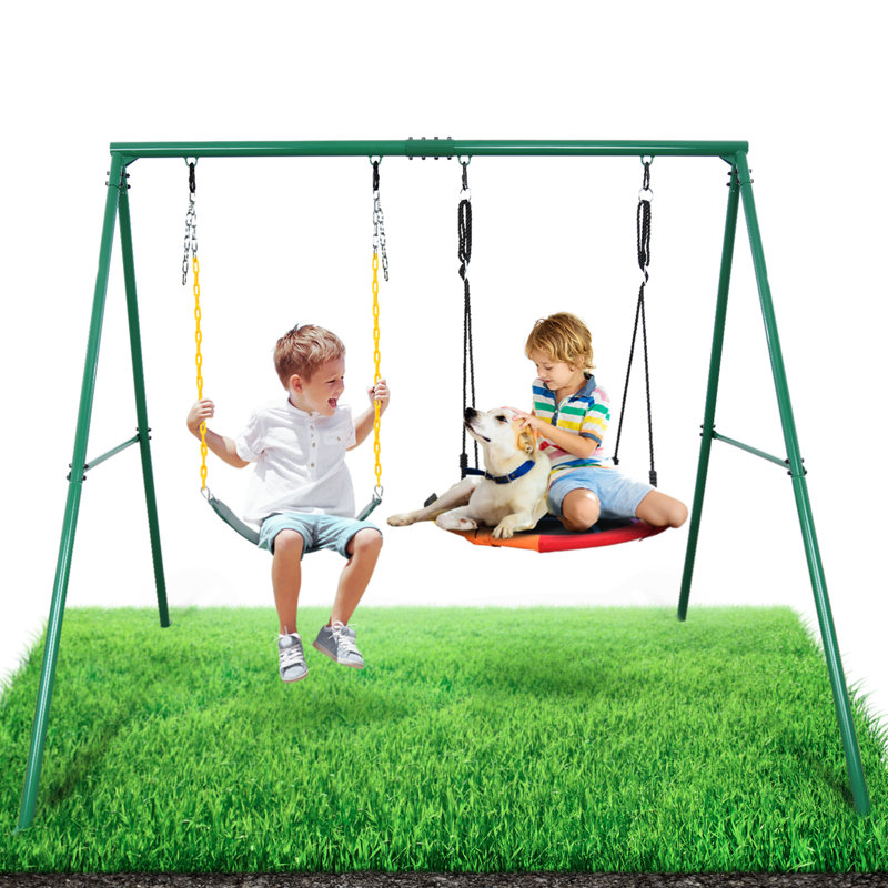 Klo Kick Metal Swing Set with 2 Swing(s)