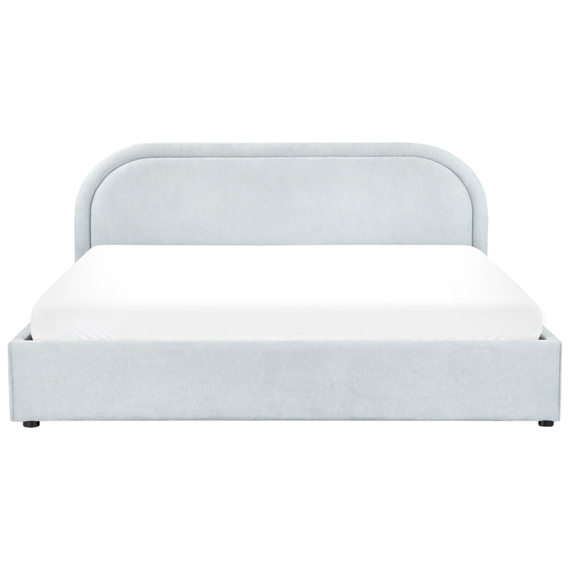 Bloye Upholstered Ottoman Storage Bed, Blue, Super King (6')