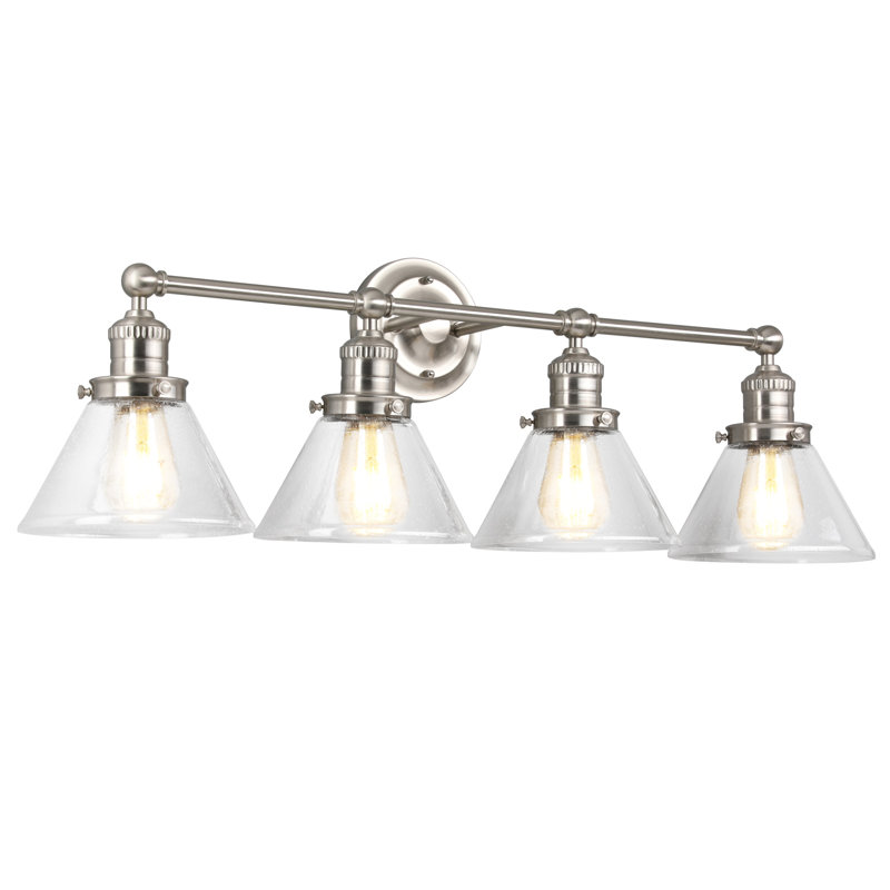 Vannatta 4 - Light Dimmable Vanity Light, Satin Nickel