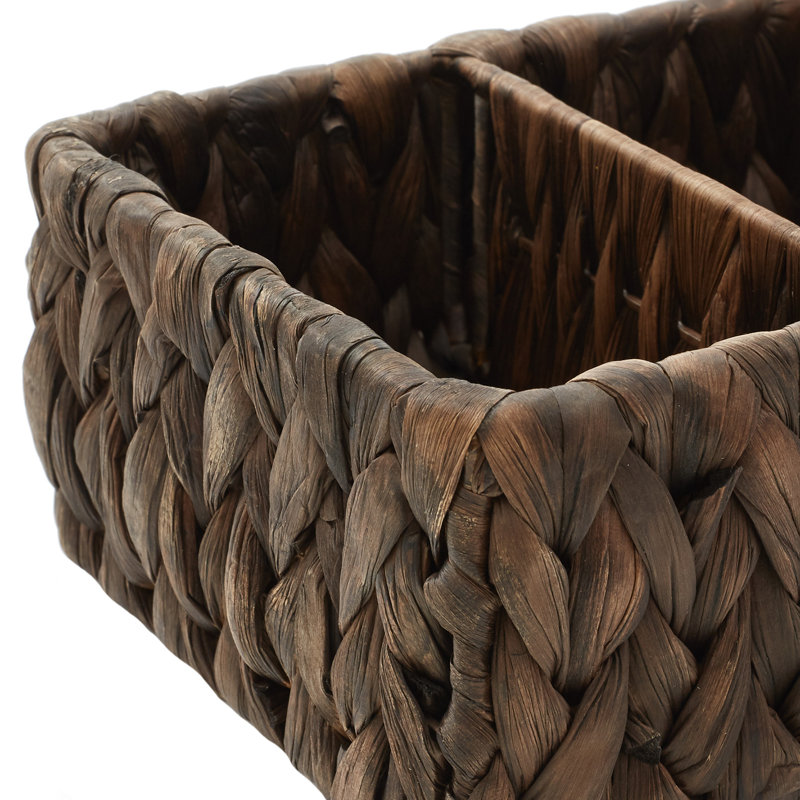 Casafield Seagrass Decorative Basket, Dark Brown
