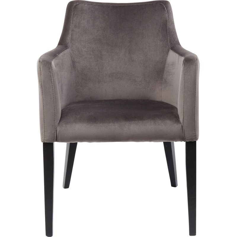 Chair with Armrest Mode Velvet, Grey