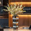 Crystal Silver Glass  Table Vase