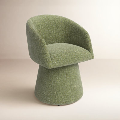 Kyo Swivel Linen Armchair
