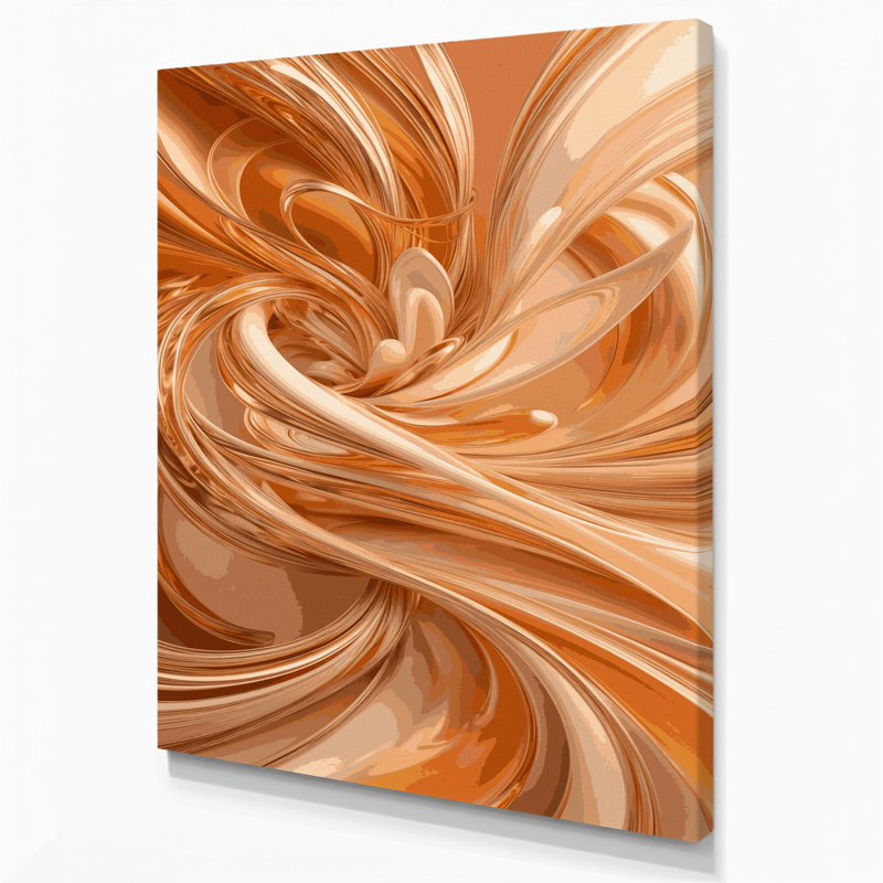 Art numérique sur toile, abstraction numérique 4, H 11 po x l 14 po