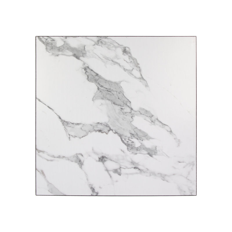 Plateau de table en mélamine avec finition blanche, 2 po d'épaisseur