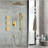 Multi-Function Wall Mounted Shower System with Body Sprays-125774903