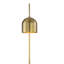 Applique murale réglable 1 lumière Meridian en laiton naturel-915387121