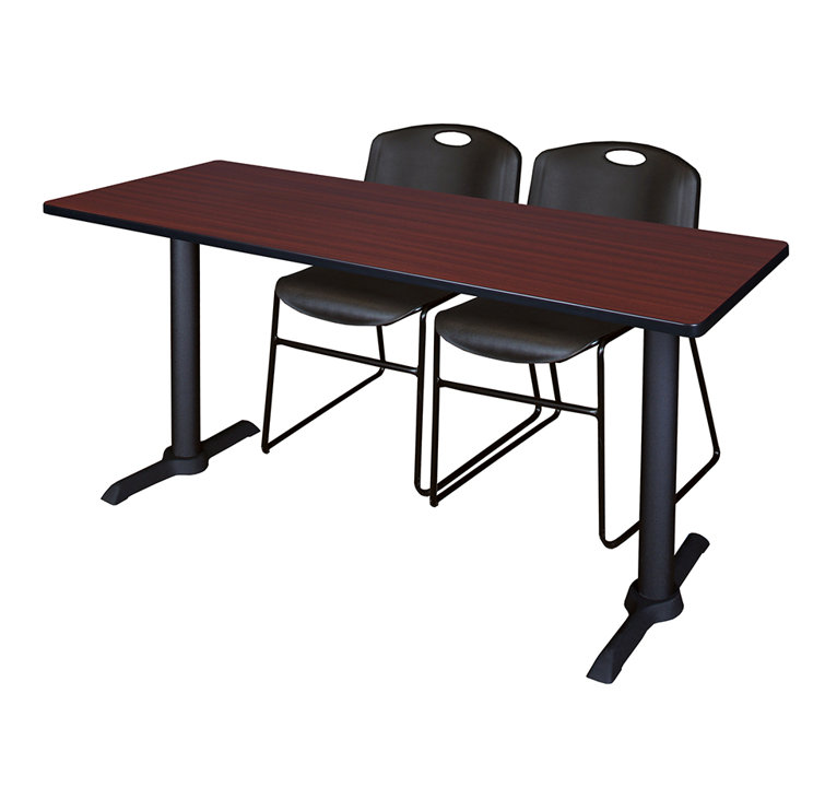 Neyland Cain T-Base Training Seminar Table & 2 Zeng Stack Chairs