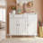 Large Shoe Cabinet Fit Up To Shoe Size 16, Shoe Storage Cabinet With 3 Doors And 1 Drawer, Wooden Shoe Organizer For Entryway-260147210