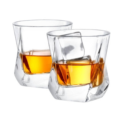 2 verres à whisky en cristal Aurora 2 pièces