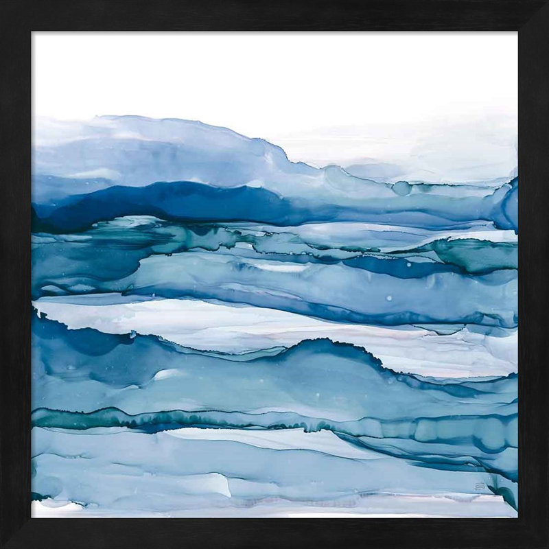 «Blue Grayscape» par Chris Paschke - ensemble de 2 reproductions de cadres photo
