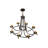 8 - Light Dimmable Wagon Wheel Chandelier