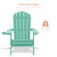 Chaise Adirondack pliante en résine en plastique Adirondack-93055445