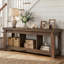 Console en bois massif de 62,99 pouces, canapé de ferme avec rangement pour le hall d'entrée et le salon-126594159