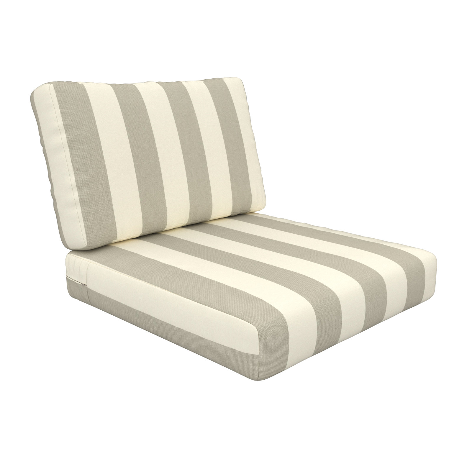 Amala 29" Sunbrella® Seat and Back Cushion, Sunbrella Solana Seagull