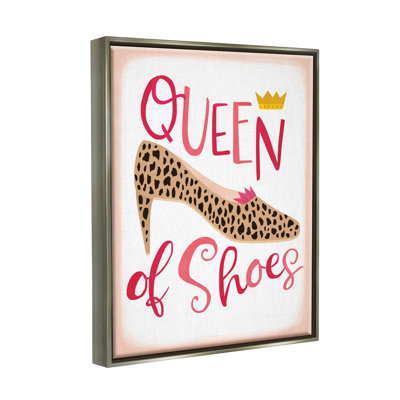«Queen of Shoes Leopard», art de la giclée encadrée par Laura Watson