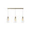 Alicemae 3 - Light Brushed Brass Pendant