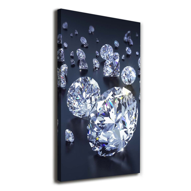 Diamonds - Wrapped Canvas Print
