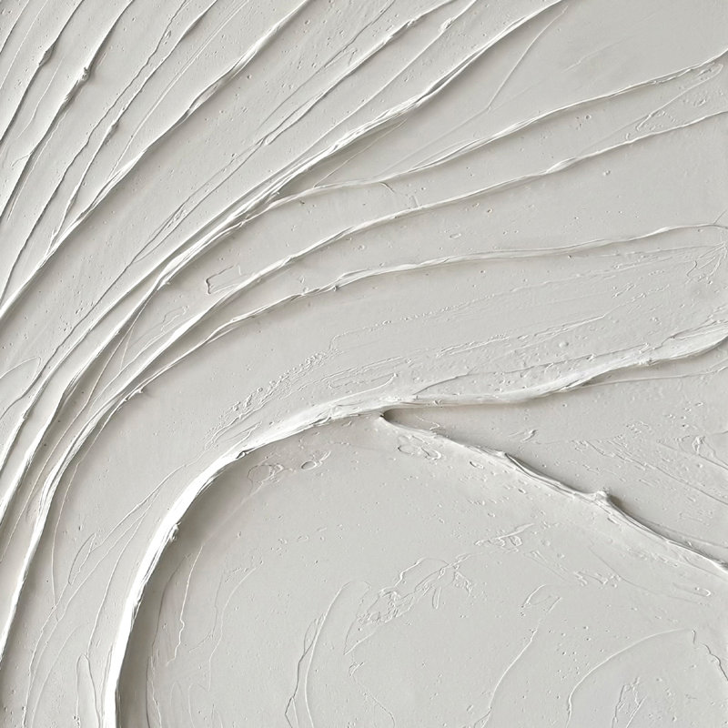 Peinture abstraite crème L 36 po x l 2,5 po x H 48 po Eternity