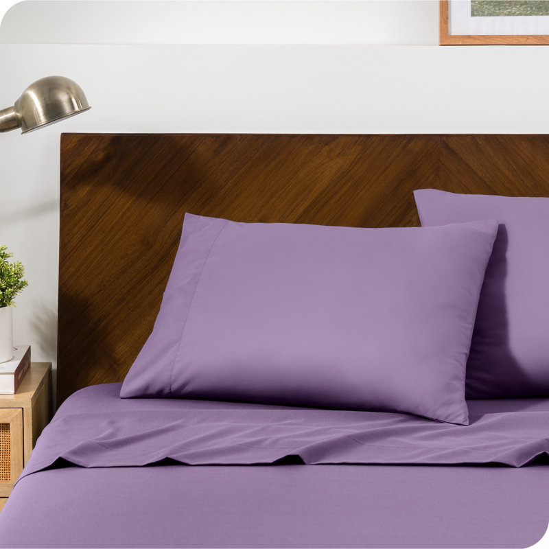 Fermeture d'enveloppe en microfibre, Lavande, Taie d’oreiller standard