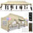 30 Ft. W x 10 Ft. D Metal Pop-up Canopy for Parties -98600869