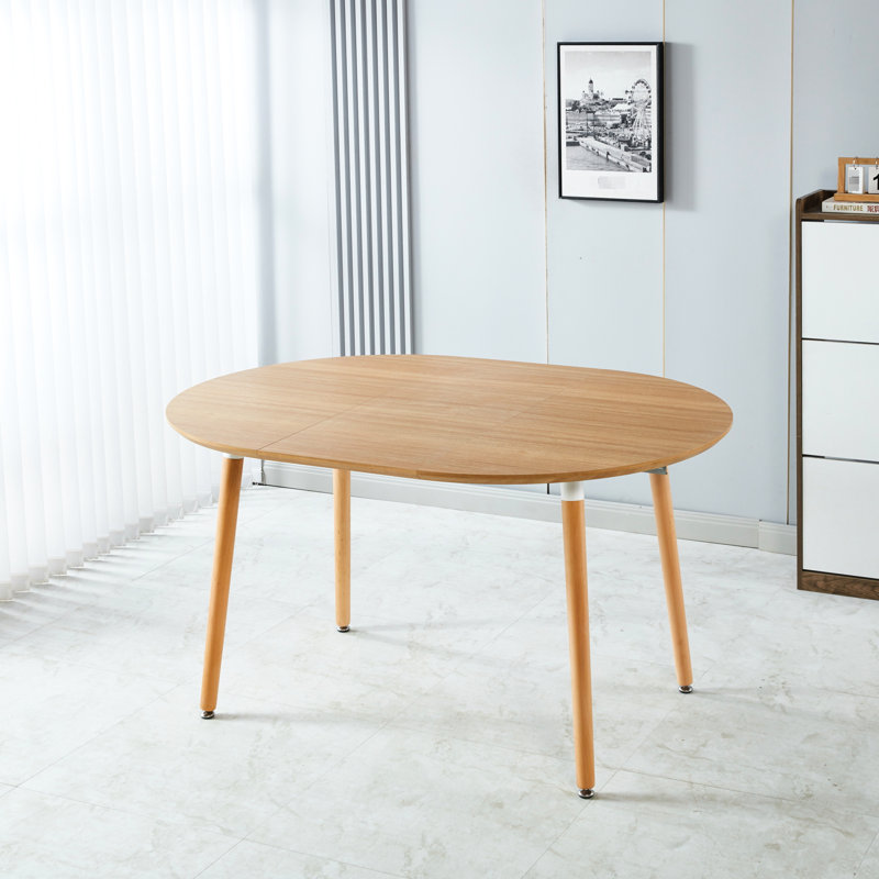 Table basse extensible pour le bureau de salle à manger - Pieds en métal stables, 180 x 100 x 75 cm, plateau de table facile à entretenir, teinte de qualité