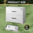 Brettley 35.43'' 2 Drawer Wood File Cabinet With Lock, Home Office Filling Cabinet for A4/Letter/Legal Size, Lateral File Cabinet -297976596