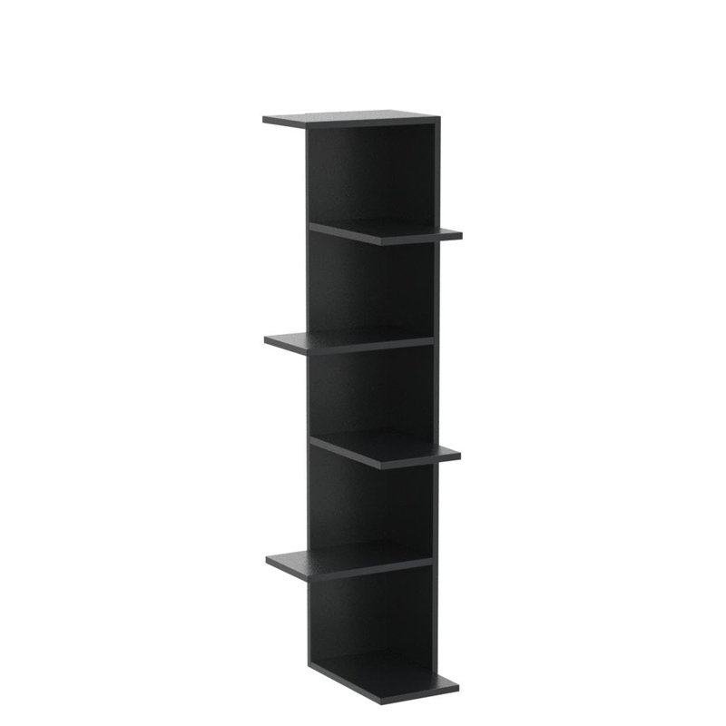 Corner Bookcase, Black
