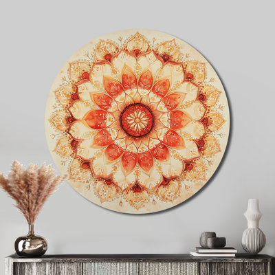 Mandala of Radiant Balance I - Sacred Geometry Metal Wall Art Print