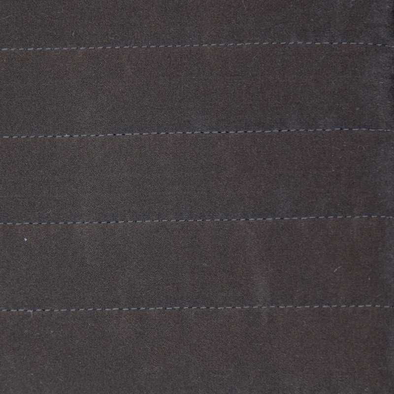 Charmeuse Channel Quilt Coverlet, King Coverlet, Charcoal