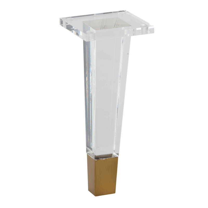 Pied en acrylique Cortesi Home avec laiton