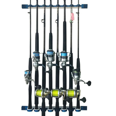 Emmert Plastic Wall Mounted Adjustable Fishing Rack