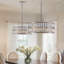 Lustre tambour en cristal 18 po Chrome