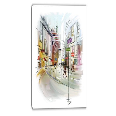 Reproduction d’art sur toile tendue, "color" of city