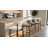 Upholstered Solid Wood Barstool Chair-848253285