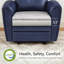 Petit fauteuil inclinable près du mur 17,9 po avec support lombaire et ports de charge USB et Type-C, similicuir-1055499587