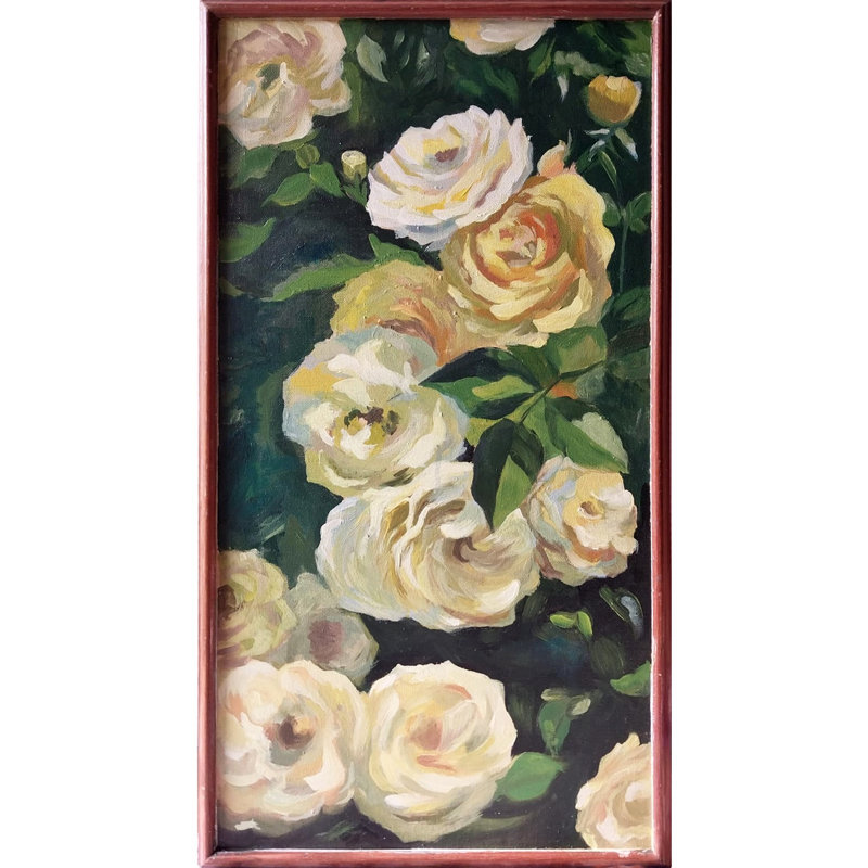 L'énergie des fleurs | Avec cadre | Acrylique sur toile | Par Yogita Makadia
