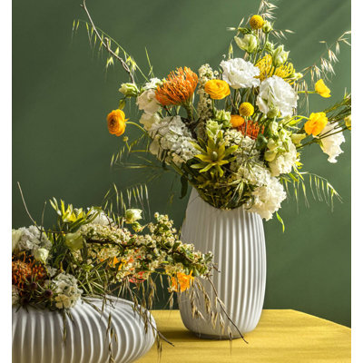 Vase coquille blanche