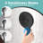 Modern Minimalist Concealed Shower System 2-function Set - Solid Brass Control Valve, Abs Overhead & Handheld Shower With Self-cleaning Silicone Nozzles