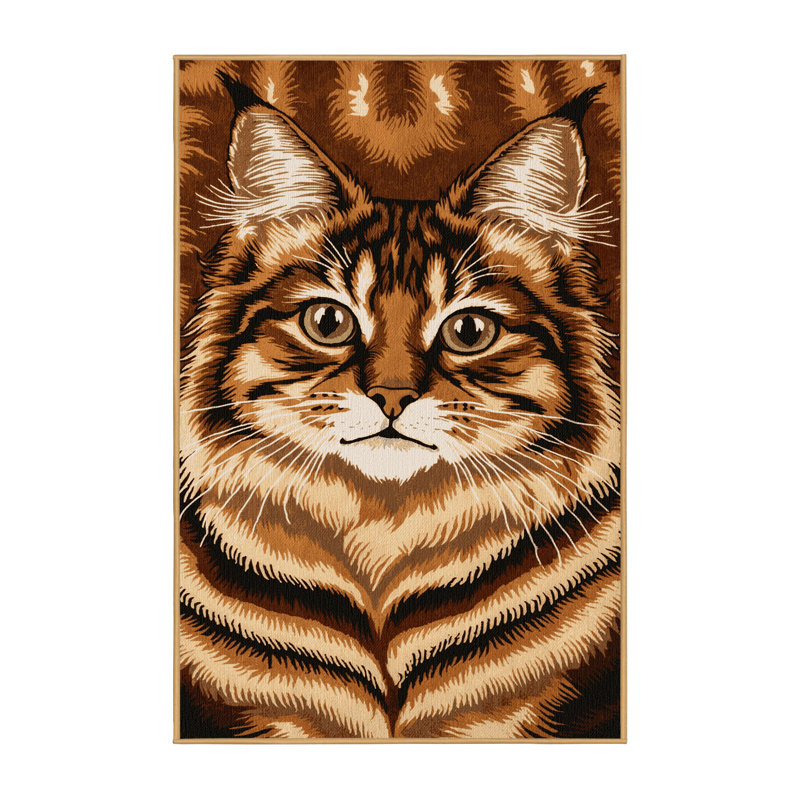  Tapis lavable Ussuri Cats, Tapis de couloir 2 pi x 5 pi