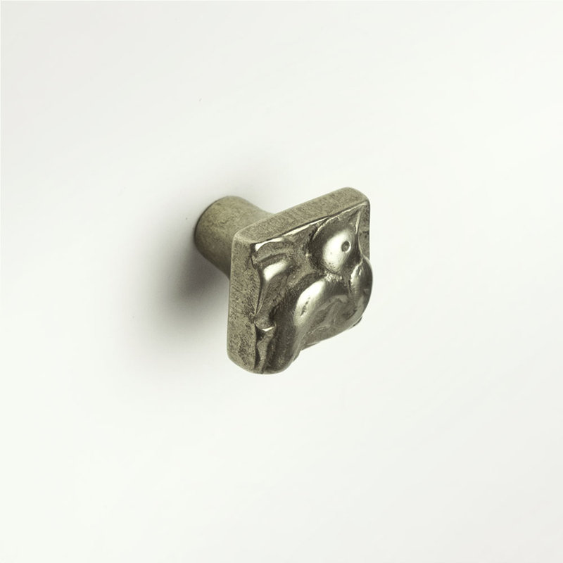 Dove Bronze Square Knob, White Bronze