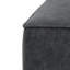 Repose-pieds carré en cuir PU, noir-276236663