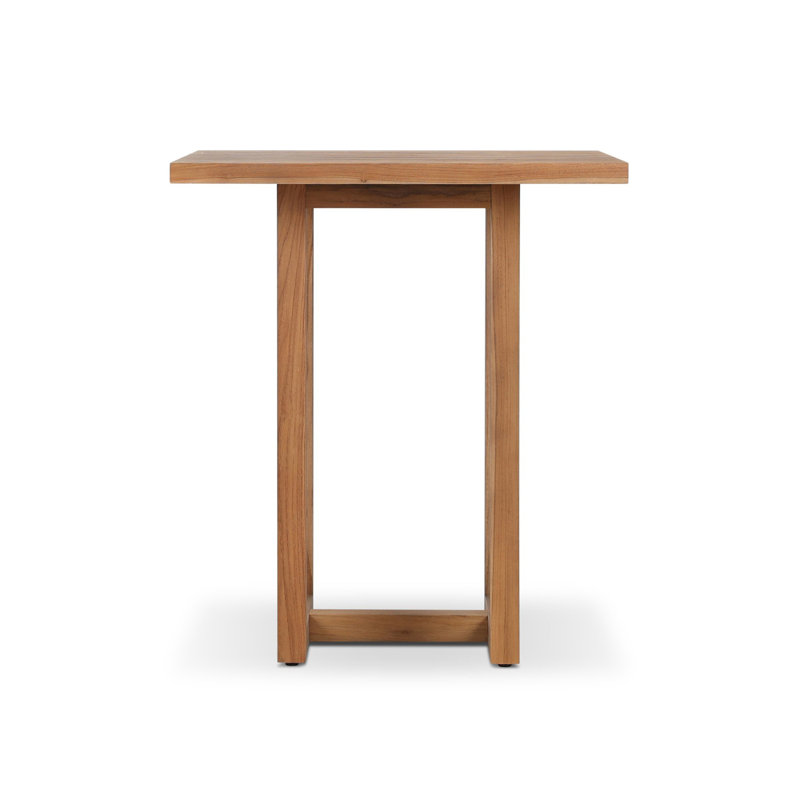 Stapleton Outdoor Square Teak Bar Table