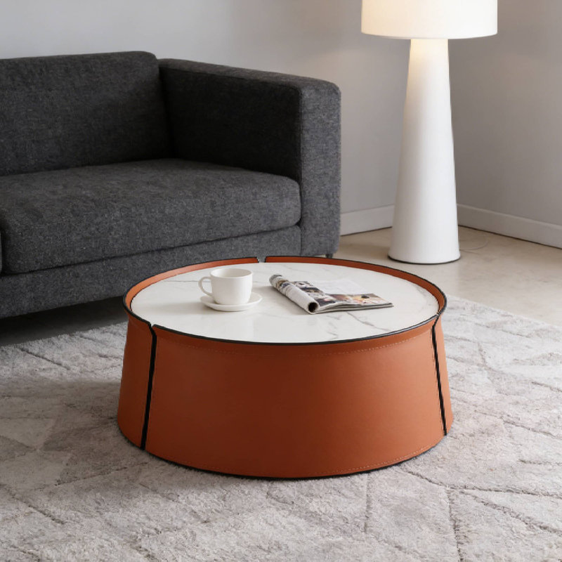 Table basse élégante de 31,5 po, parfaite pour les soirées cinéma et les brunchs de fin de semaine