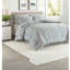 -Piece Full Bedding Sets, Polyester Microfiber, Modern Green Abstract Stripe