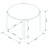 Gales 47" Mid-Century Modern Round Solid Wood Dining Table in Black-1877866650