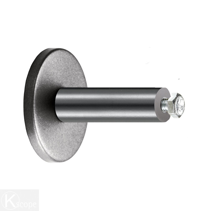 Tringle à rideaux simple noire 1 po, 48 po