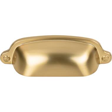 Unlacquered Brass Eloise 3-5/16 Cabinet Cup Drawer Pull – Forge Hardware  Studio