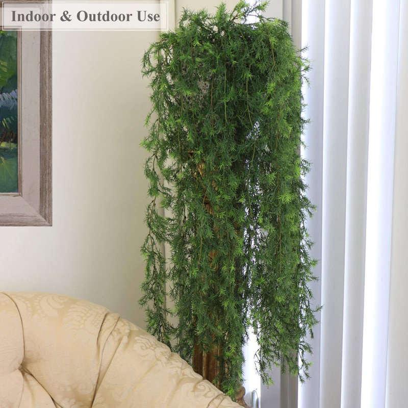 14.02'' Faux Ivy Grass in Planter